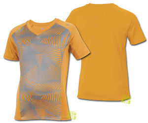 Wilson Chicos Camiseta de tenis deportiva SP Solana Geo Crew naranja