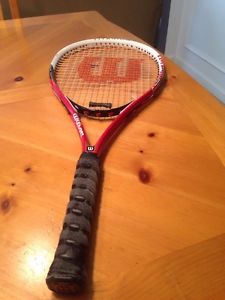 Wilson Tennis racquet Volvanic Impact Titanium 4.25 1/4 L2 Red/ Black