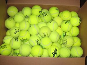 100 used Tennis Balls that are good for dogs or children to play