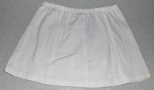 Tennis Skirt "Leejay" Cotton/Poly/Lycra Elastic Waist (Large or XL)