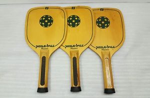 Lot of 3 Master Wood Pickleball Paddles Racquet VINTAGE Pickle Ball