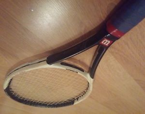 WILSON HYPER HAMMER 6.2 110 OVERSIZE TENNIS RACQUET STRUNG 4-1/4" NICE FREE SHIP