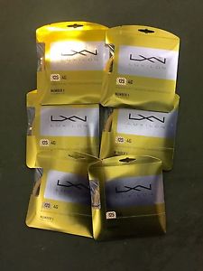 6 sets LUXILON 4G 125mm 16L Polyester Tennis String Natural 12m 40 Feet