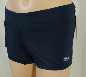 New Womens Size 34 LACOSTE SPORT Blue Technical Jersey Comfort Fit Tennis Panty