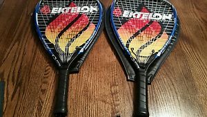 2 EKTELON INVADER TI F3 FUSIONLITE ALLOY RACQUETBALL RACQUETS 925 LEVEL