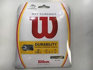 Wilson NXT Duramax Tennis String Set-Natural-16g - 3 SETS