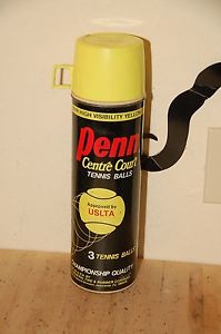 Vintage Thermos Penn Tennis Balls General Tire Can Centre Court Championship USA