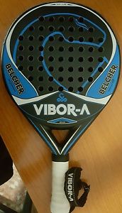 Pala padel Vibora Vibor-a belcher azul - negra + funda + overgrip