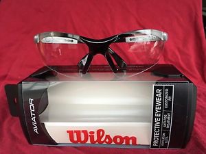 Wilson Aviator Eyewear Silver Black