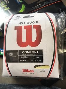 Wilson NXT Duo II Tennis String Set-Hybrid (WRZ948900) Comfort plus Power!