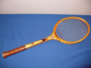 VINTAGE WOOD TENNIS RACQUET Franklin Luxus NEVER USED (still wrapped)