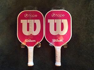 Wilson Hope Pickelball Paddle 4 1/8 (pickle ball racket padel  Set Of 2