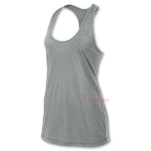 NWT Nike Flow Women's Training Tank S Gray DRI-FIT Gym Casual Training