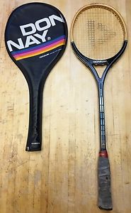 Vintage Donnay Magnum Wood Squash Racquet (WITH Case)