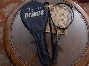 CLASSIC PRINCE GRAPHITE PRO LX MID PLUS 4 1/8 WITH NEW BLACK OVERGRIP 27"