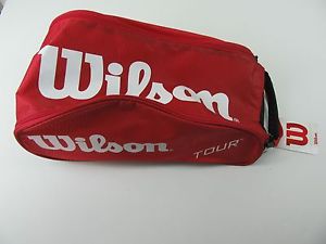 Wilson Tour Shoe Bag II Red Tennis NEW