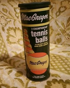 Vintage MacGregor Two-Tone Tennis Balls sealed
