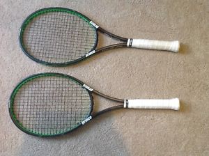 Prince Textreme Tour 95 Tennis Racquets (pair) w/ 4-1/2 Grip and Volkl Cyclone