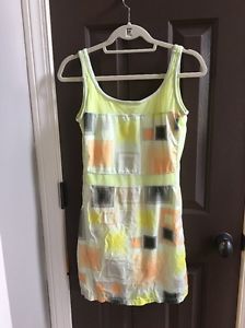 Women's NIKE Dri Fit Yellow Tennis Dress Skort w/Bra  MEDIUM / 8 - 10