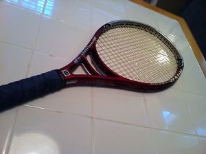 Wilson 5.6 Hyper Carbon Hammer Rollers Oversize Tennis Racquet "EXCELLENT"