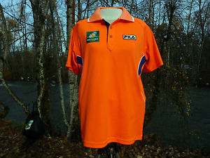 FILA small Orange polo  featuring BNP PARIBAS Tennis Open