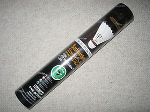 5x Aeroplane EG1130 tournament grade badminton shuttlecock black label new seal