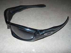 OAKLEY MONSTER DOG CRYSTAL BLACK SUNGLASSES NON-POLARIZED IRIDIUM LENSES 05-012