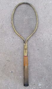 Rare Antique 1920s Metal Tennis Racquet Model Dayton Cadet Wooden Handle