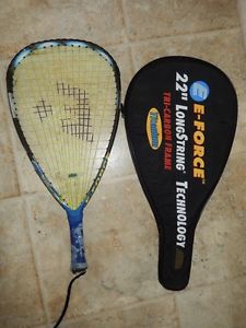 E FORCE 22” BEDLAM X 190 Racquetball Racquet 3 5/8” Grip W Cover / Case 