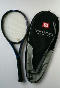 WILSON TRIAD HAMMER 4.0 MIDPLUS 100 TENNIS RACKET RACQUET W/CASE GRIP 4 1/8"