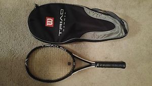 WILSON TRIAD 6.0 Pro Staff MP 95  MIDPLUS TENNIS RACQUET 4 5/8   27.25"