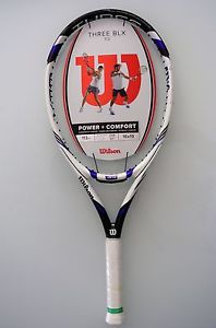 New Wilson Three BLX 113 Tennis Racquet grip 4 3/8 (L3) Authorized Dealer