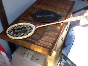 Vtg BANCROFT Wood SQUASH Racquet Aussie