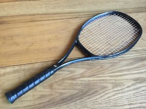 YONEX WIDEBODY MIDSIZE RQ-90 TENNIS RACQUET S L-4 3/8 Isometric Shape Black Gray