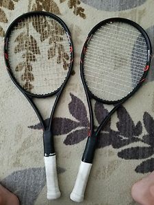 2 x Wilson Burn FST 95 specs matched by TW L3 4 3/8 grip Tennis Racquet