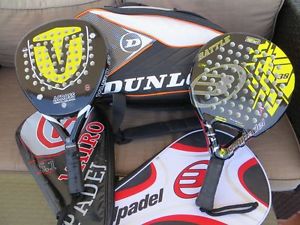 Palas de Padel Bullpadel Battle Pro y Vairo Across 5.1. REGALO Paletero Dunlop