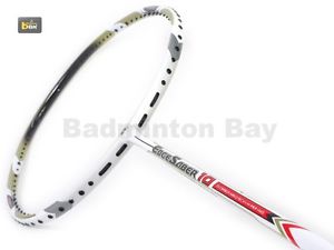 Apacs EdgeSaber 10 White (4U) Badminton Racket Racquet Free Stringing + Grip