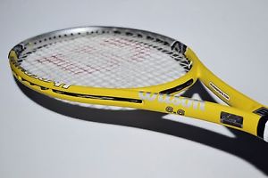 Wilson Carbon Hyper Hammer 6.6 Strung Tennis Racquet 4-1/2-Grip 98-MidPlus MP