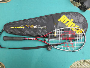 WILSON TI Power Titanium Squash Racquet Racket With Carrying Bag