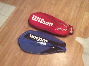 Wilson Tour Molded 2.0 Tennis Bag Red Thermoguard Holds 15 Raquets Backpack