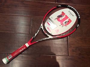 NEW Wilson Steam 99S Spin 99 head 4 1/8 grip Tennis Racquet