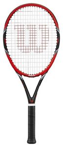 Wilson raqueta de tenis FEDERER PRO 105 W/O CVR revestido rojo / gris