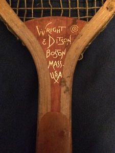 Rare Wright & Ditson THE SURPRISE antique Vintage Tennis Racket 1890-1910s