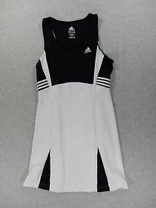 Adidas ClimaCool LightWeight Tennis Dress (Womens Medium) Black/White