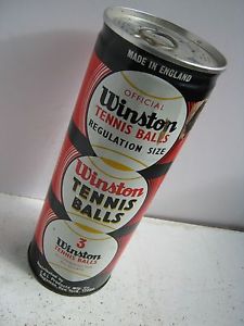 Vintage Winston Tennis Ball Tin Can - Rare Unopened Pull Tab