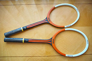 A pair of Smashs Rigoldi Line vintage tennis racquets