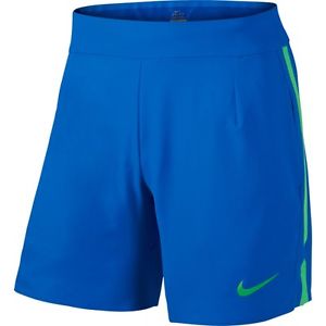 NIKE 7" Gladiator Premier Men's Tennis Shorts Blue 685317-453 Nadal $75 (M)