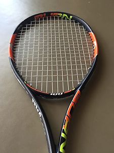 Wilson Burn 100 Tennis Racquet 4 1/2" Grip With New Strings