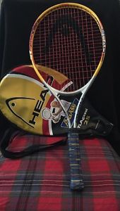 Ti Agassi 25 Series Tennis Racquet by Head W/Cover #230204 "3 7/8-00" Yellow