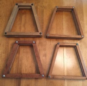 Lot Of 4 VINTAGE WOOD TENNIS RACQUET PRESSES HOLDER CASE - Fast Ship!